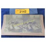 Antique stereo view card Earthquake San Francisco