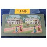 Antique stereo view card Connecticut State