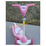 Pink Radio Flyer three wheel scooter