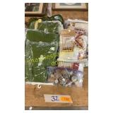 60x64" curtains, tier&valance set, spools