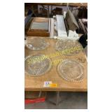 Glass serving dishes