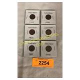 Collection of wheat pennies