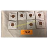 Brilliant uncirculated old Lincoln cent