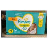 Pampers swaddlers size newborn 84pk