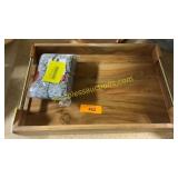 Threshold accent tray, washcloth set