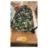 Camouflage backpack, pink backpack