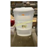 3 drawer plastic container