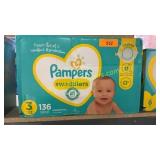Pampers swaddlers size 3 136ct