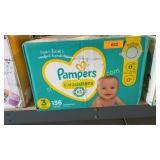 Pampers swaddlers diapers size 3 136pk