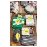 Curtains, crib skit, alligator towel