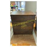 Oak file cabinet