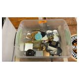 Tote of vintage compacts and mirrors