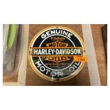 Harley Davidson porcelain sign