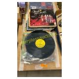 Stacks of lp records