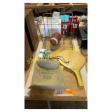 Magazine rack, smashball game, jungle escape game