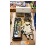 Paper towel dispenser, doll, sifter, plastic