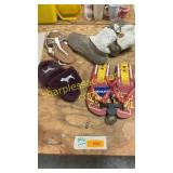 Assorted shoes sz 10, pink slippers