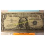 Old silver certificate $1