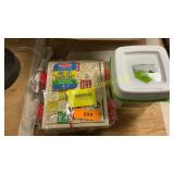 Kids block cart, Rubbermaid freshness container