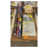 Shower curtain, wash rugs, hand towels, wrapping