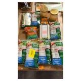 Vacuum zipper bags, candles, pillowcase, misc