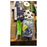 Ice scraper, pillow protectors, candle