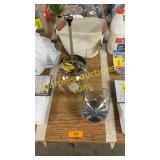 Glass containers, paper towel holder, basket