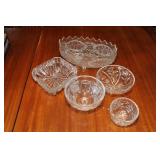 Crystal Footed Bowls