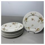 (8) 10' Haviland Limoges France Autumn Leaf