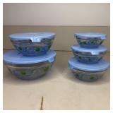 (5) Imperial Glass Durable Heat Resistant Floral
