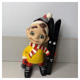 70's Smiley Boy 11' Skier Skis Ceramic Atlantic
