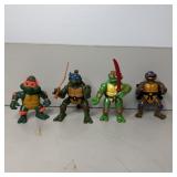 (4) 90's Teenage Mutant Ninja Turtles Action
