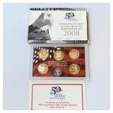 2008  U.S.  Mint 50 State Quarters Silver Proof
