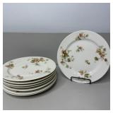 (8) 7 1/2' Haviland Limoges France Autumn Leaf
