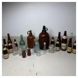 Assorted Vintage Bottles & Jars