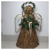 35' Straw Christmas Angel Decor