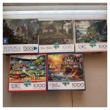 (5) Assorted Pre-Owned Puzzles