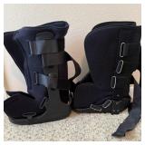 (2) Black Adjustable Walker Boots