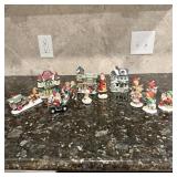 Christmas Village Buildings, Christmas Figures, &