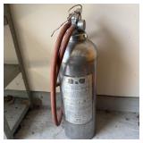 Vintage B&G Stainless Steel Fire Extinguisher/