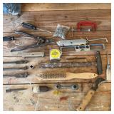 Assorted Tools- Level, Clamp, Screwdrivers, & More