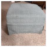 Light Blue/Green Ottoman
