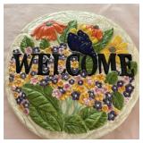 Welcome Butterfly Ceramic Stone Bisque