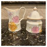 Mikasa Candy Tuft pattern Creamer & Sugar