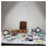Home Decor- Lace Decor, Baskets, Collectors