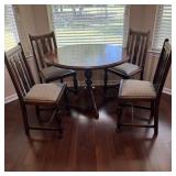 Solid Wood Dinning Table & (4) Chairs