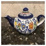 Hand-Painted Mexican Talavera Pottery Teapot