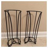 (2) Freestanding Toilet Paper Holders