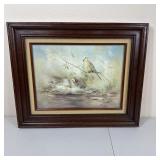 22x18 Framed Art Print "Patiently Waiting" By