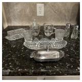 Vintage Etched Glass Dishes